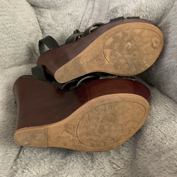 JustFab Bianka Black Platform Sandals. SIZE 8. - Picture 5 of 6